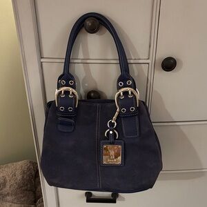 SOLD Tignanello Navy Blue Handbag